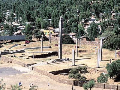 Monolithic Stelae of Axum - By Jialiang Gao www.peace-on-earth.org (Original Photograph) [GFDL (http://www.gnu.org/copyleft/fdl.html), CC-BY-SA-3.0 (http://creativecommons.org/licenses/by-sa/3.0/) or CC BY-SA 2.5 (http://creativecommons.org/licenses/by-sa/2.5)], via Wikimedia Commons