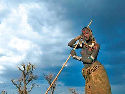 Young Mursi woman - Mohammed Torche
